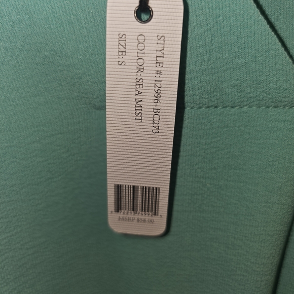 Milano Women's Turquoise Blouse - Picture 3 of 3